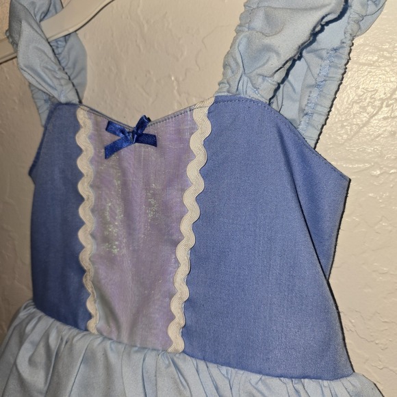 Lover Dovers 4T/5T Blue Ruffle tutu ribbon Cinderella dress costume dress up - Picture 4 of 10